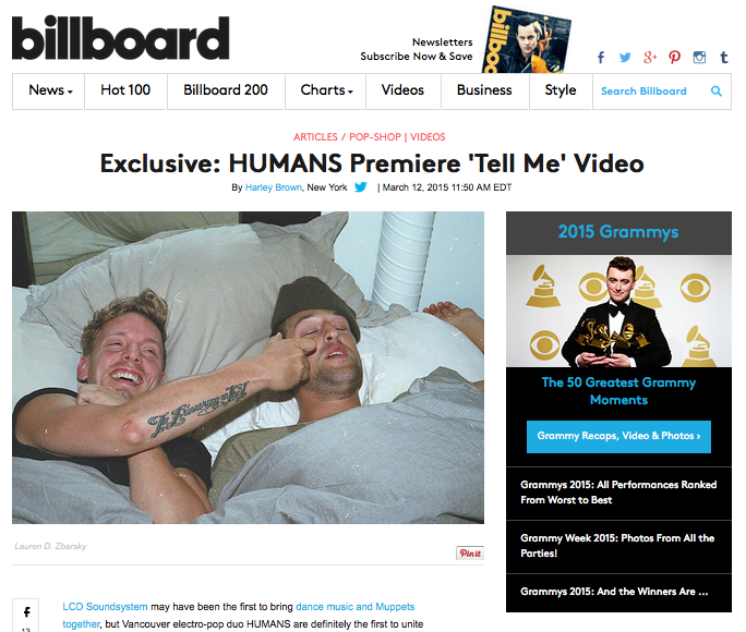 Electronic Music Vancouver Dashumans pop video puppets