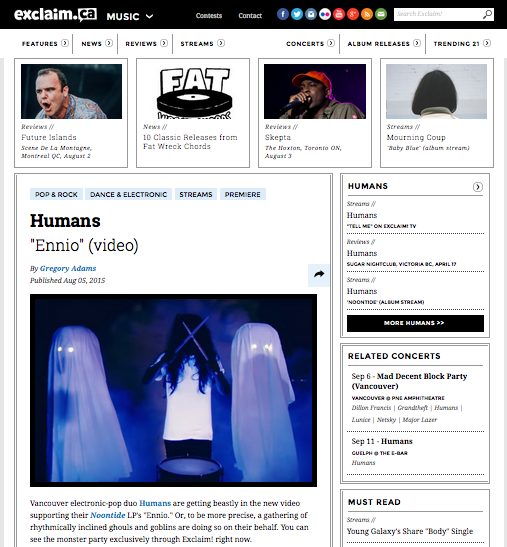 Dashumans music video Vancouver electronic pop Robbie Slade Peter Ricq