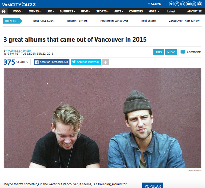 Electronic Music Dashumans Robbie Slade Peter Ricq Vancouver